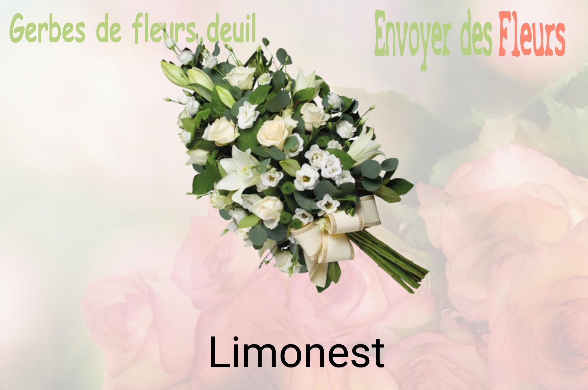 Gerbe de fleurs de deuil livrée à Limonest